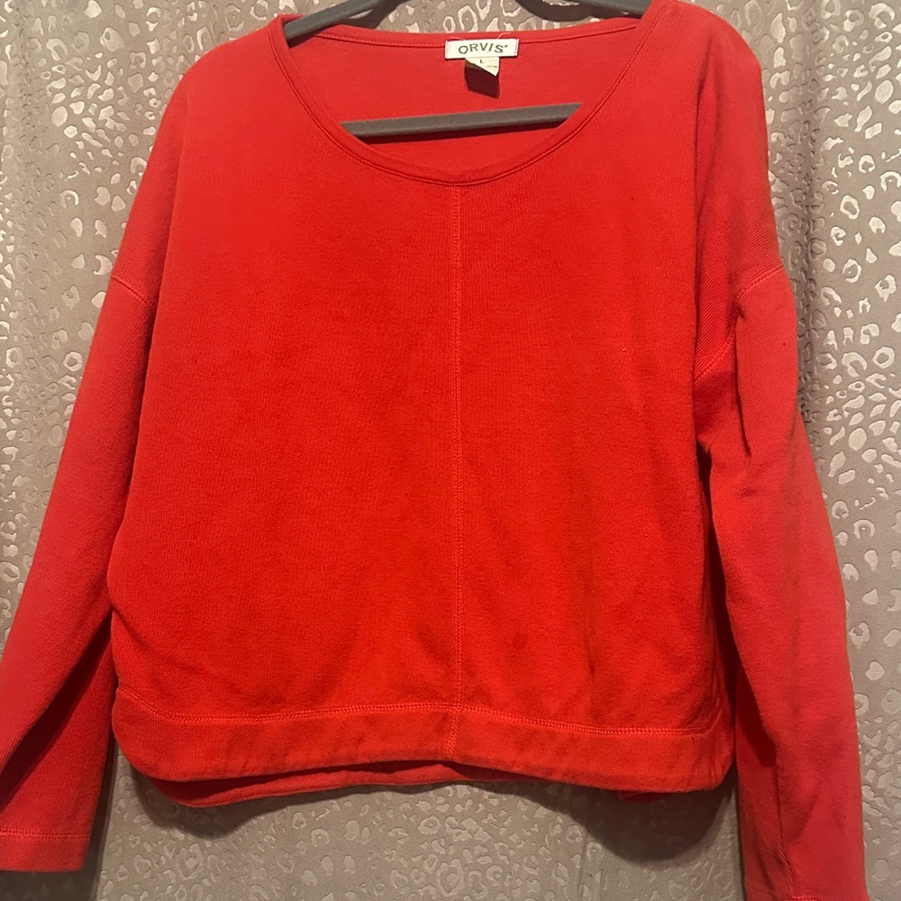 Orvis Red Crew Neck Sweater